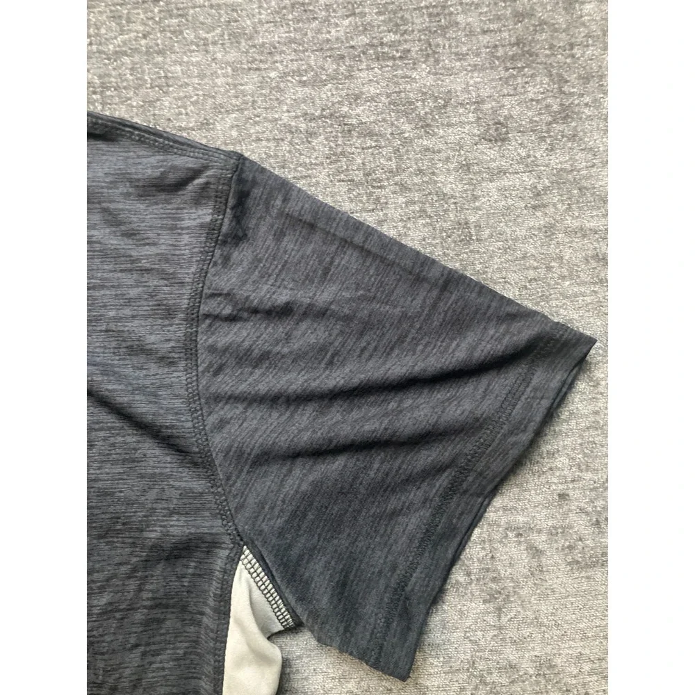 Surf Zone Authentic Swim Shirt Mens XL Gray White Contrast Stitching Performance